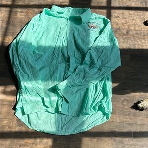 Cinch Mint Green Casual Button-Down Shirt
